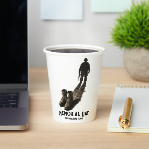 Silent Valour – Memorial Day Tribute Soldier Shado Paper Cups
