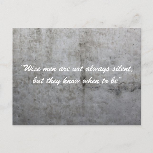 Silent Wall Postcard (Front)
