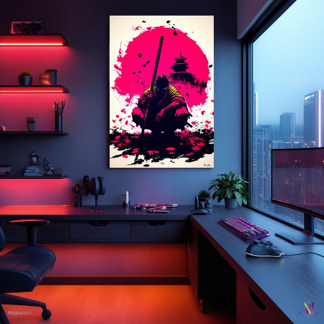 Silent Warrior Monk Under the Rising Sun Poster (Creator Uploaded)