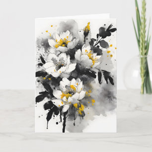 Silente tomentosa - Watercolor flowers Card