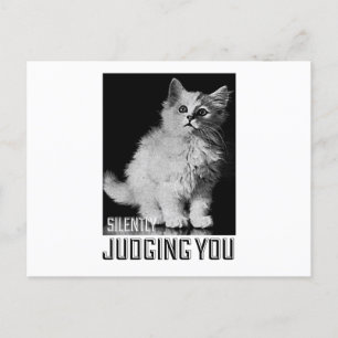 Silently Judging You Postcard