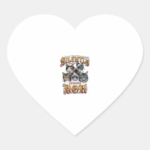 Silently Judging You Vintage Cat Graphic T-Shirt_1 Heart Sticker