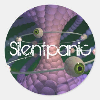 Silentpanic purple sticker