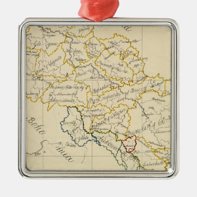 Silesia Metal Tree Decoration (Front)