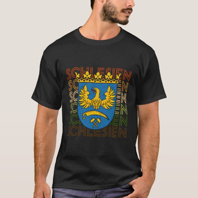 Silesia Schlesien Province Schlã¤Sing Poland Gery  T-Shirt (Front)