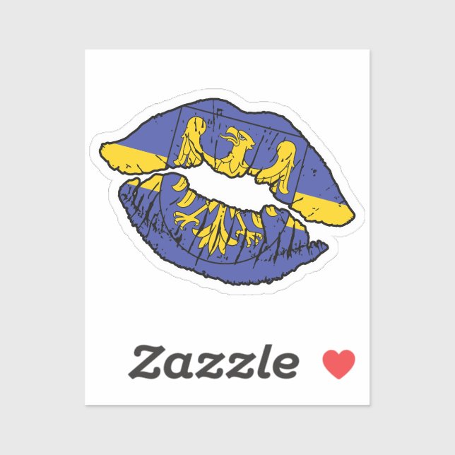 Silesia Silesian Lipstick Love Flag (Sheet)