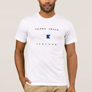 Silfra Crack Iceland Alpha Dive Flag T-Shirt
