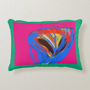 Silhouette and Colors Decorative Cushion