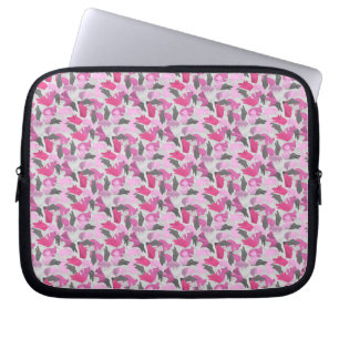Silhouette Animal Camouflage Pink Laptop Sleeve