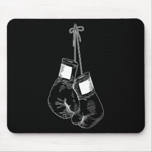 Silhouette Boxing Gloves Boxing Kickboxing Sports  Mouse Mat