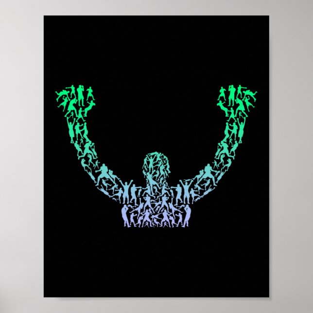 Silhouette Boys Boxer Shirt Boxer Shirt Mens Boxin Poster (Front)