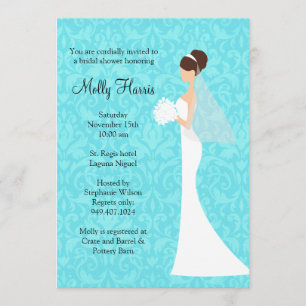 Silhouette Bridal Shower Invitation