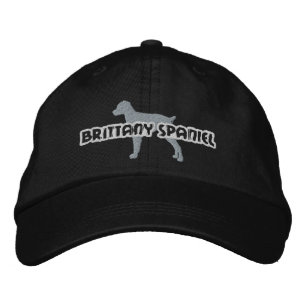 Silhouette Brittany Spaniel Embroidered Hat