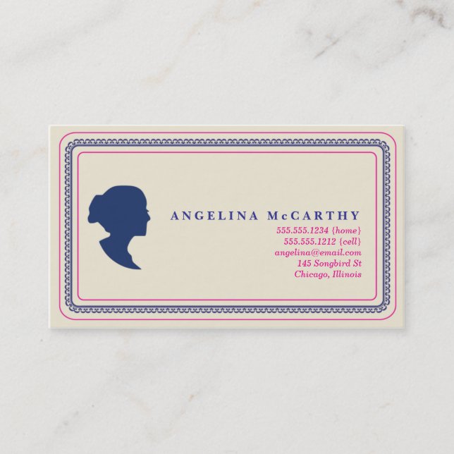 silhouette  calling card (Front)