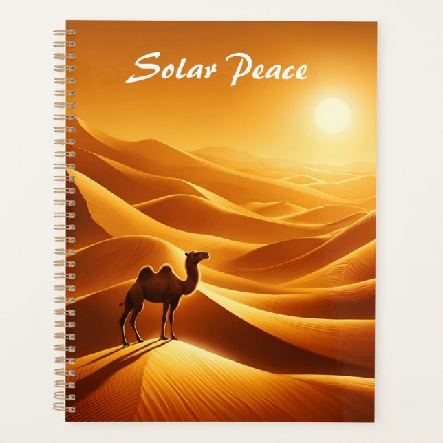 Silhouette camel sunny Egypt hot middle east Planner (Front)