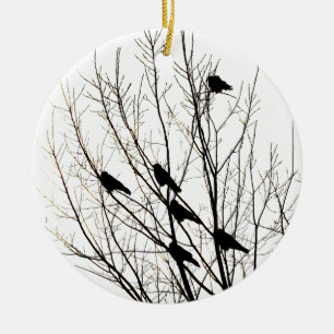 Silhouette Ceramic Tree Decoration