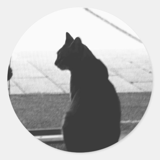 Silhouette Classic Round Sticker (Front)