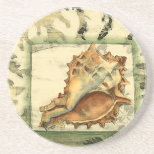 Silhouette Conch Shell Coaster