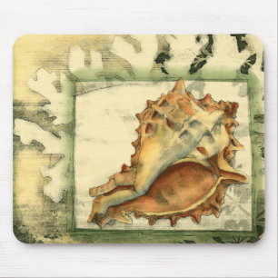 Silhouette Conch Shell Mouse Mat