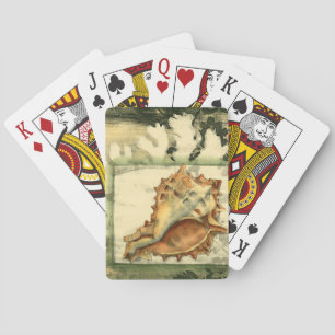 Silhouette Conch Shell Playing Cards