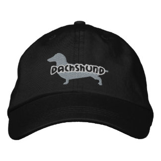Silhouette Dachshund Embroidered Hat