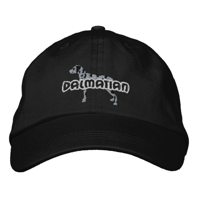 Silhouette Dalmatian Embroidered Hat (Front)