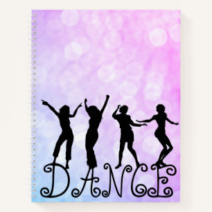 Silhouette Dancers Bokeh Dance Notebook