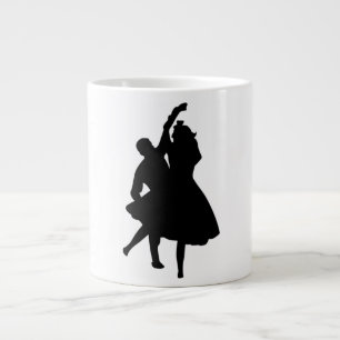 SILHOUETTE DANCERS LARGE COFFEE MUG