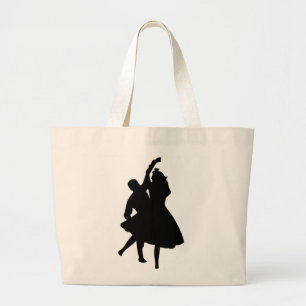 SILHOUETTE DANCERS LARGE TOTE BAG