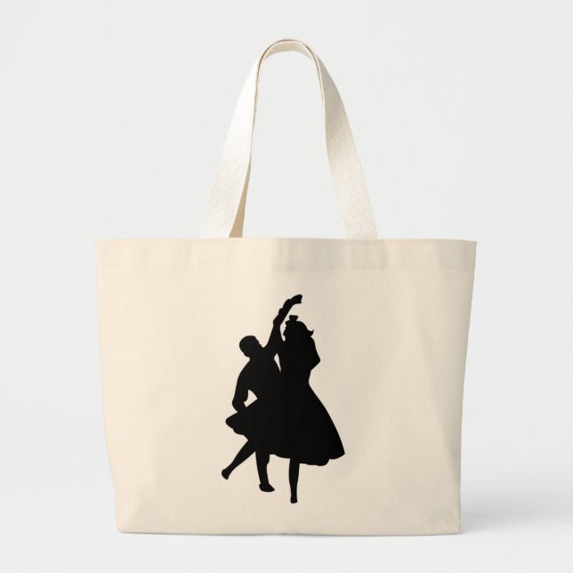 SILHOUETTE DANCERS LARGE TOTE BAG (Front)