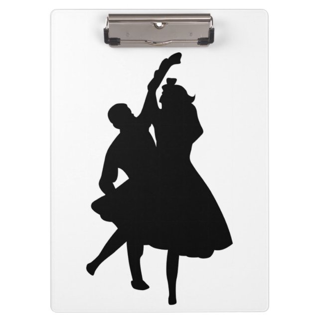 SILHOUETTE DANCERS NOTEBOOK CLIPBOARD (Front)