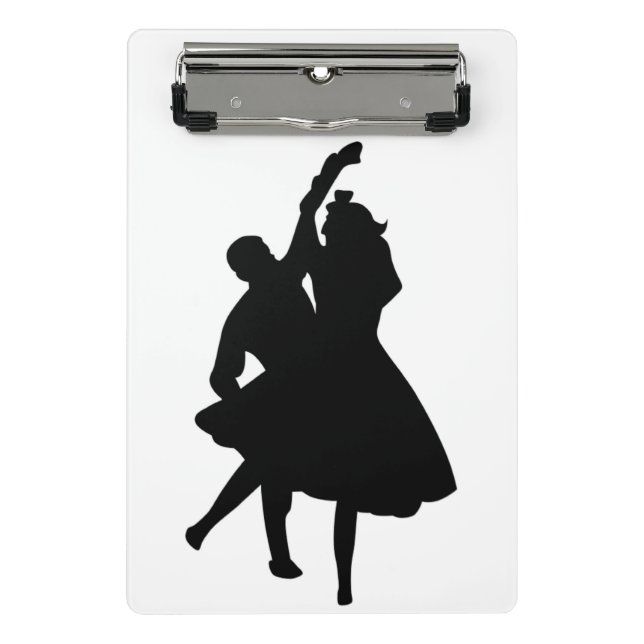 SILHOUETTE DANCERS NOTEBOOK MINI CLIPBOARD (Front)