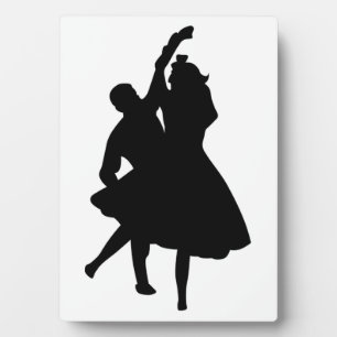 SILHOUETTE DANCERS PLAQUE