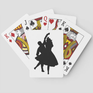 SILHOUETTE DANCERS PLAYING CARDS