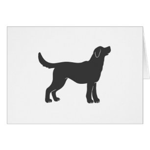 Silhouette dog standing - Choose background colour