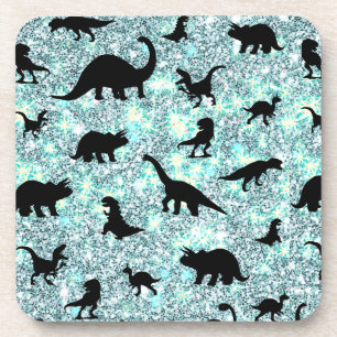 silhouette fish shark whale gradient Sparkle galax Coaster