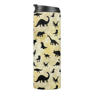 silhouette fish shark whale gradient Sparkle galax Thermal Tumbler