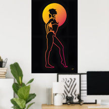 silhouette girl