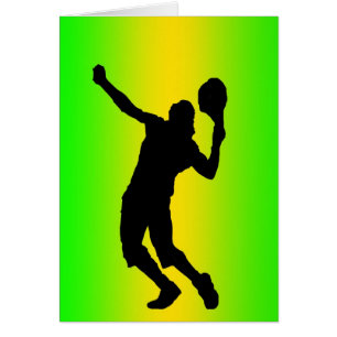 silhouette green serve card