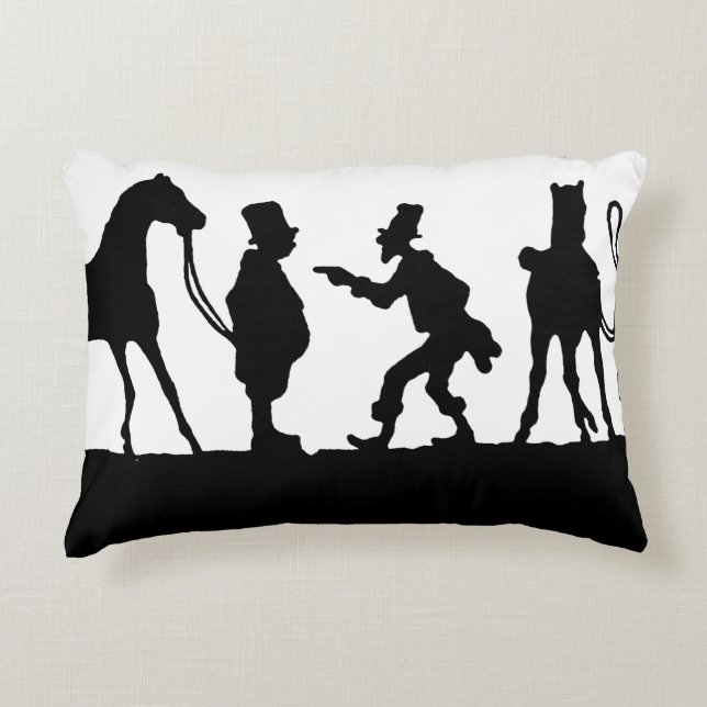 Silhouette: Horse Dealer Decorative Cushion (Front)