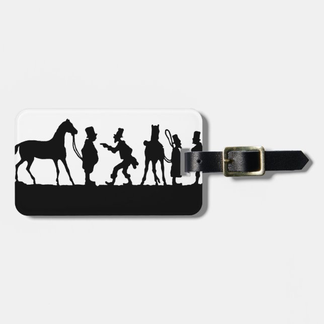 Silhouette: Horse Dealer Luggage Tag (Front Horizontal)