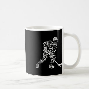 Silhouette Ice Hockey Player Women Mom Mother Girl Coffee Mug
