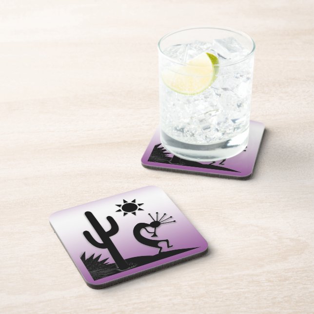 Silhouette Kokopelli Coaster (Right Side)