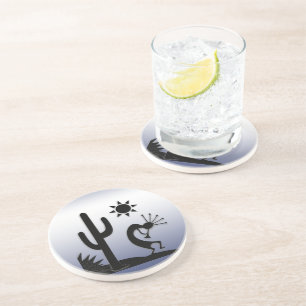Silhouette Kokopelli Coaster