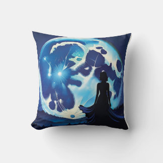 Silhouette Moon scape Cushion