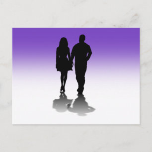 Silhouette of a Couple Postcard