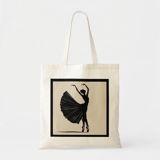 Silhouette of a Dancer Tote Bag (Front)