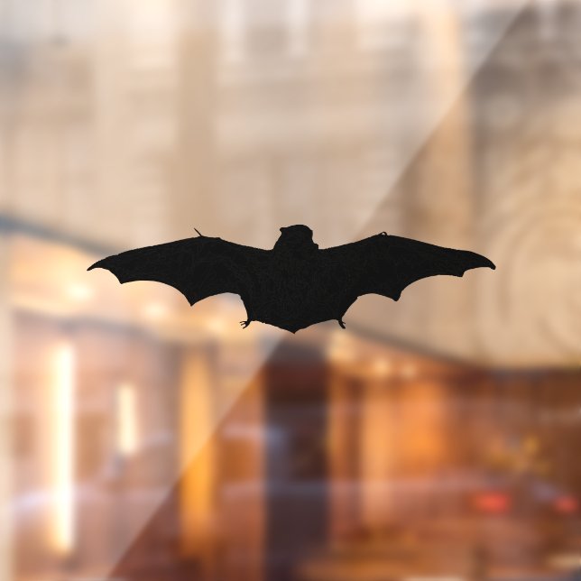 Silhouette Of A Hoary Bat Window Cling (Sheet 2)
