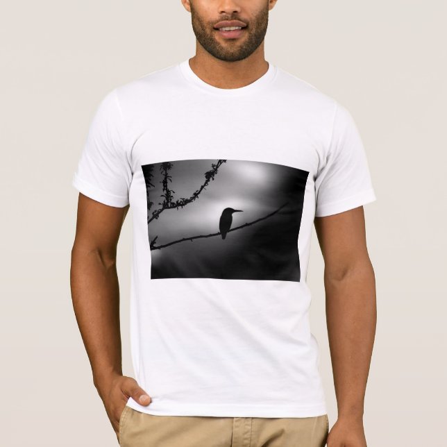 Silhouette of a kingfisher T-Shirt (Front)