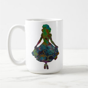 Silhouette Of A Lady Coffee Mug
